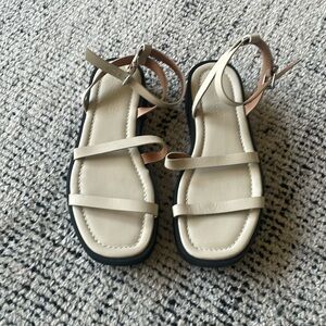 Madewell birdie double strap platform sandal